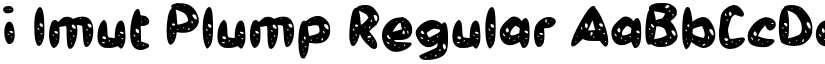 i Imut Plump Regular font