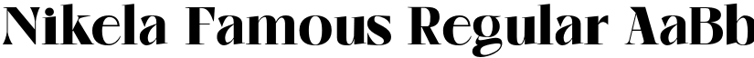 Nikela Famous Regular font