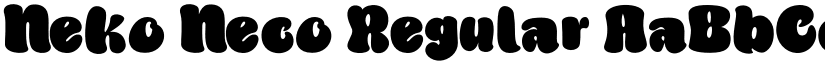 Neko Neco Regular font