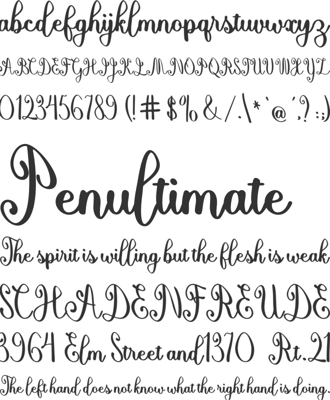 Alishan Script font preview