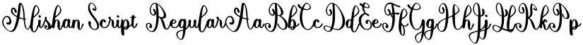 Alishan Script Regular font