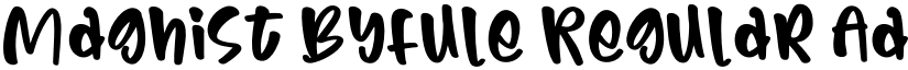 Maghist Byfule Regular font