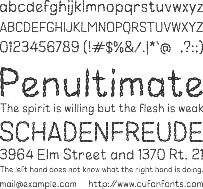 i Iron Chains font preview