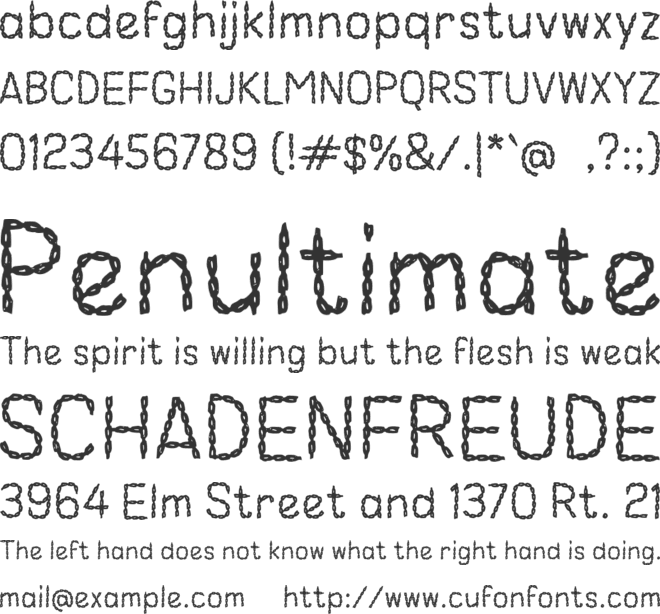 i Iron Chains font preview