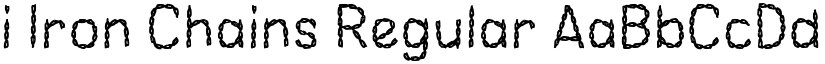 i Iron Chains Regular font