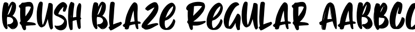 Brush Blaze Regular font