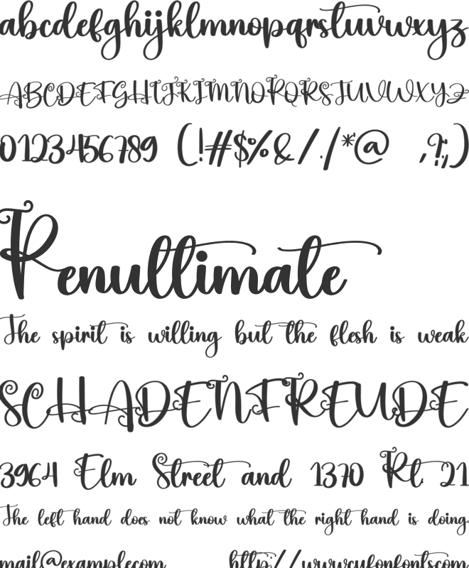 Glowing Candy font preview