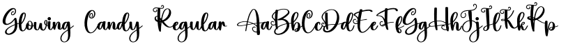 Glowing Candy Regular font