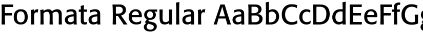 Formata Regular font