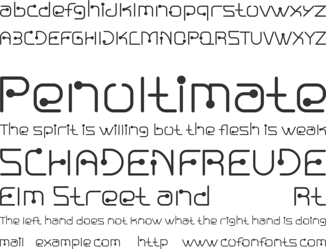 Nuixyber Pro font preview