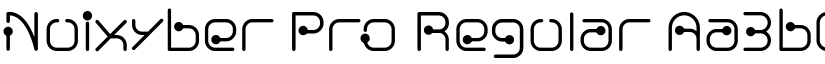 Nuixyber Pro Regular font