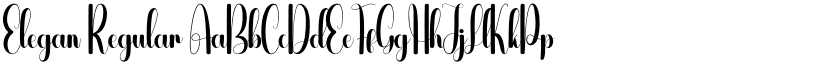 Elegan Regular font