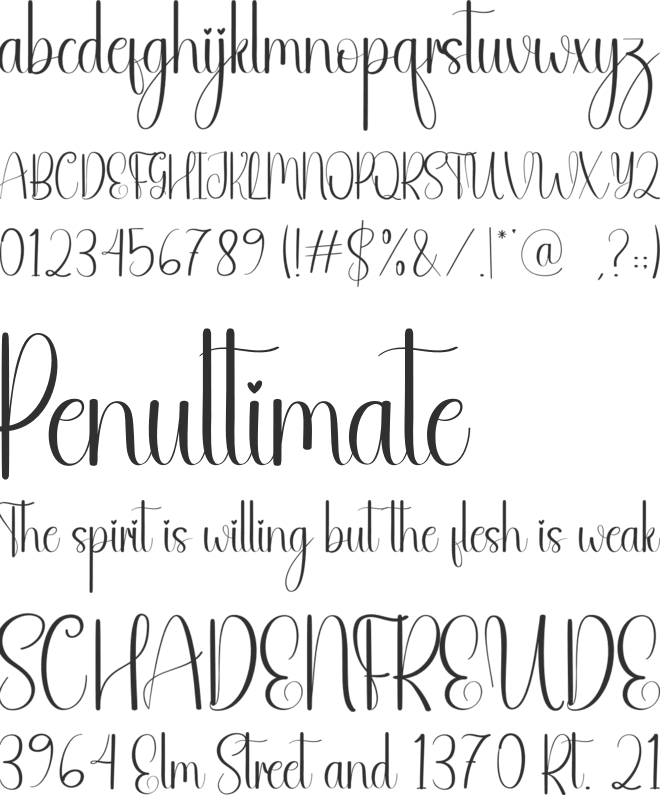 Voluntary font preview