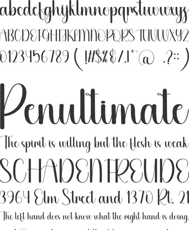 Favorable font preview