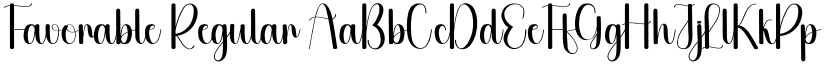 Favorable Regular font