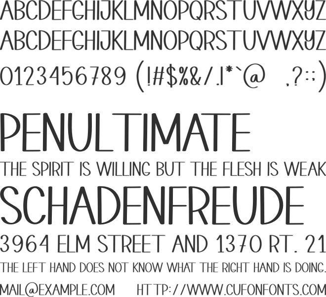 FARMERS WORK font preview