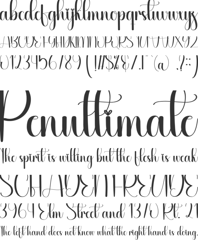 Babymilk font preview