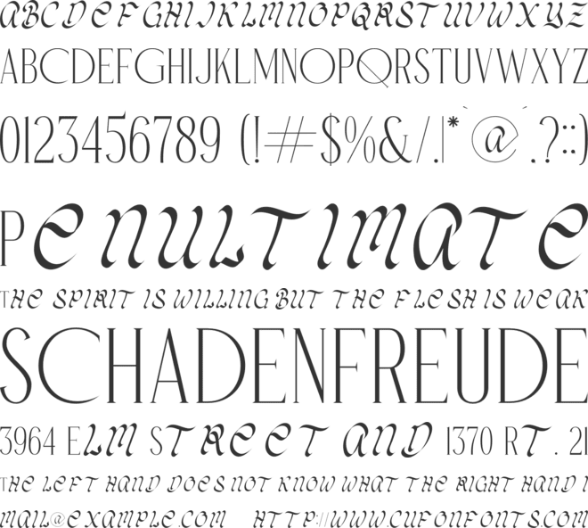 Cloral Monte font preview