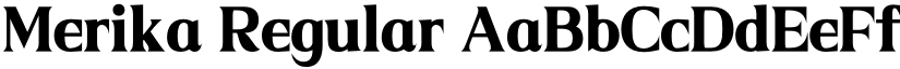 Merika Regular font
