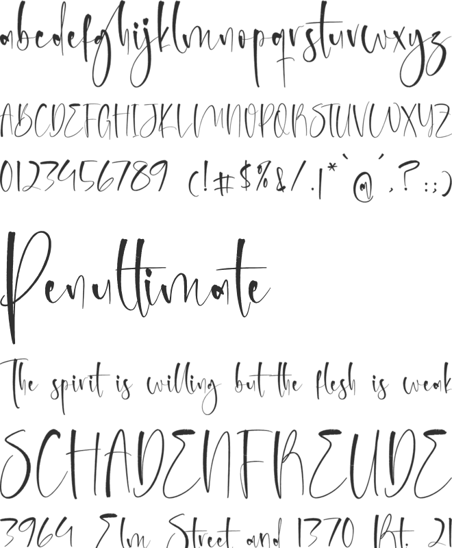 Santeriogh font preview