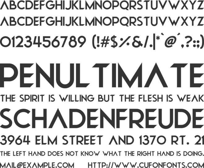 Natural Precision font preview