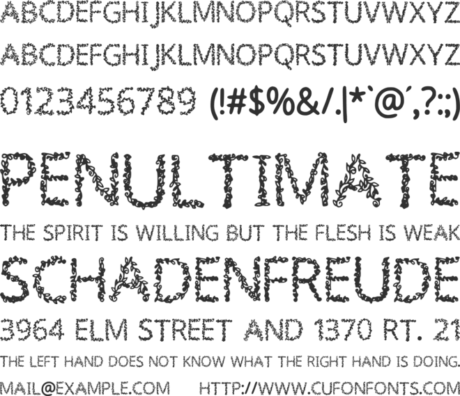 Stellaria font preview