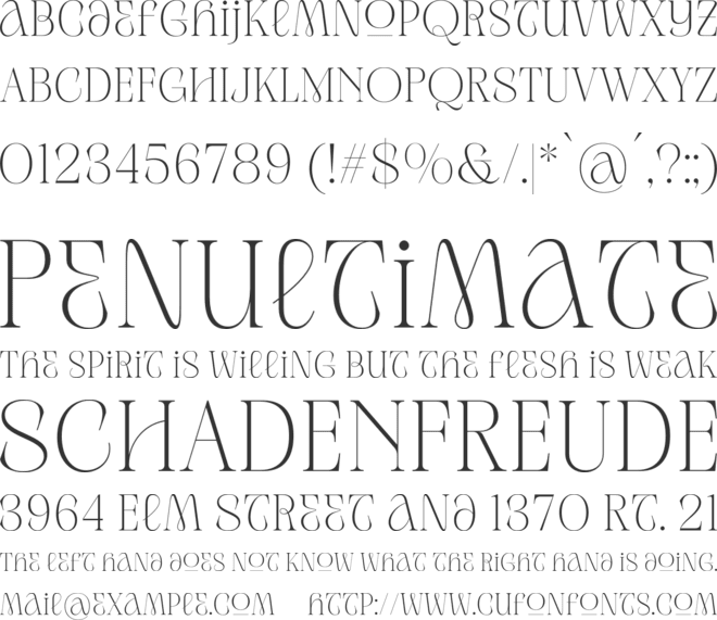 Venice La Corla font preview