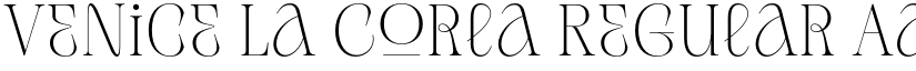 Venice La Corla Regular font