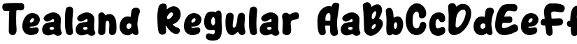 Tealand Regular font