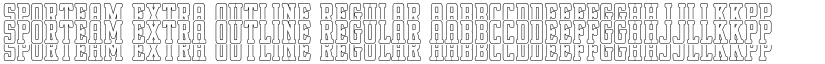 Sporteam Extra Outline Regular font