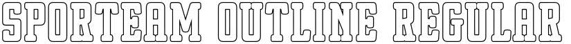 Sporteam Outline Regular font