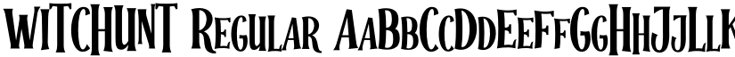 WITCHUNT Regular font