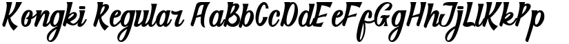 Kongki Regular font