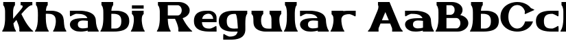 Khabi Regular font