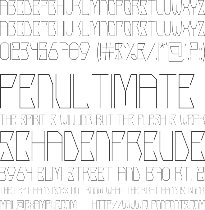 KERSON font preview