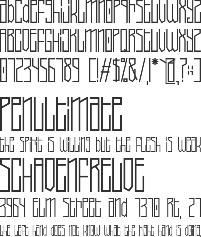 JOINT FORCE font preview