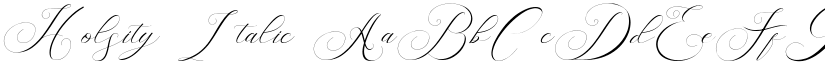 Holsity Italic font