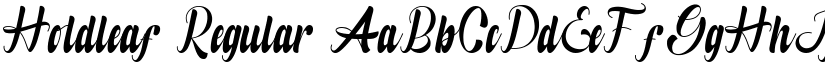Holdleaf Regular font