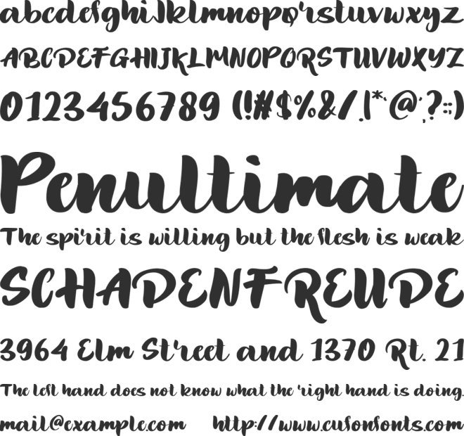 Huge Rolute font preview