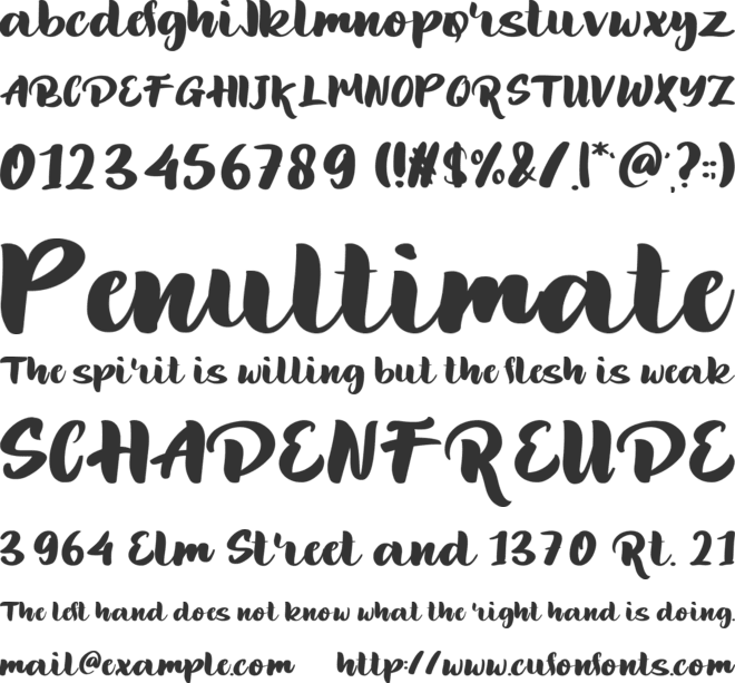 Huge Rolute font preview