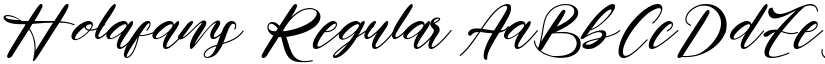 Holafams Regular font