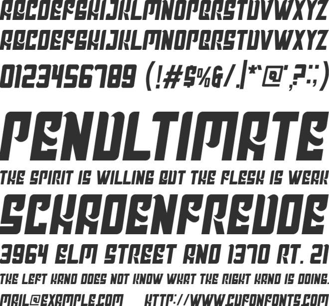 HOCKES font preview