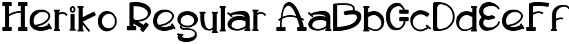 Heriko Regular font