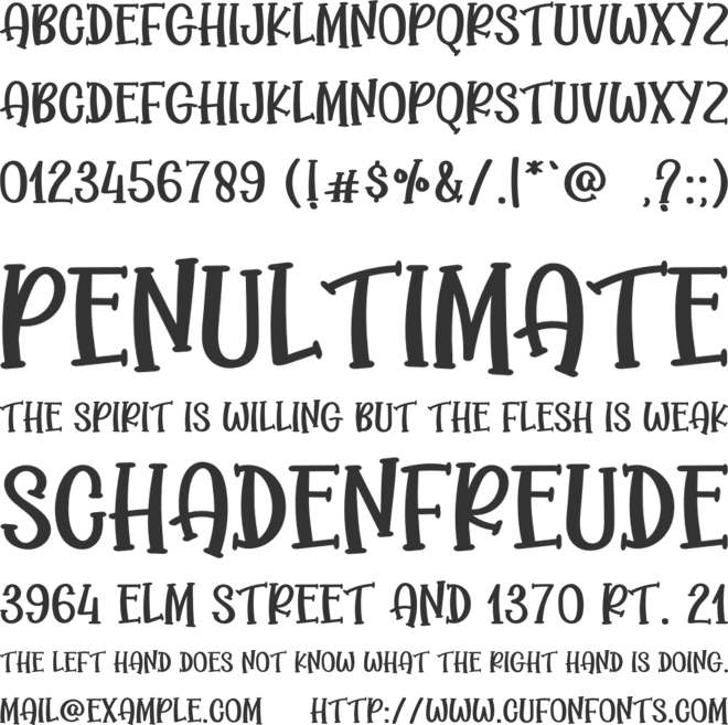 Cracker font preview