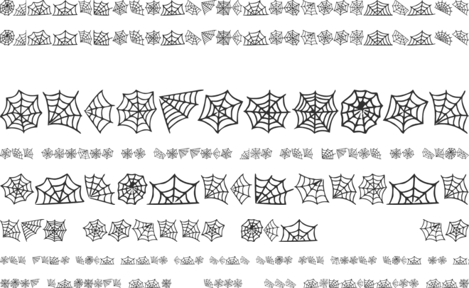 Scary Spider Web font preview