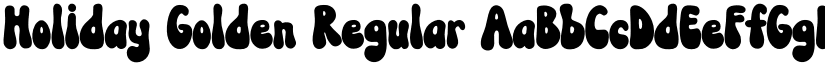 Holiday Golden Regular font
