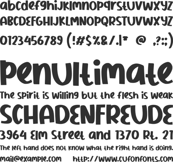 Happy Winter font preview