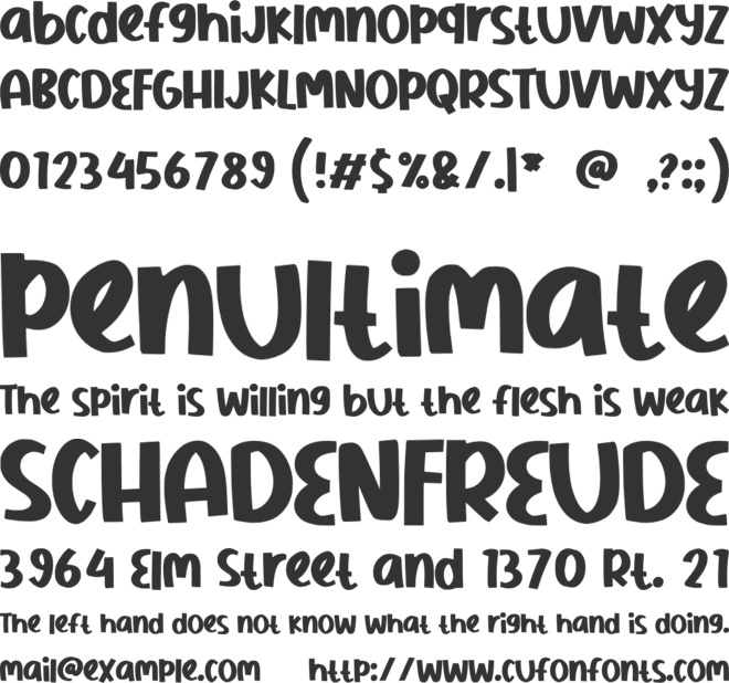 Happy Winter font preview