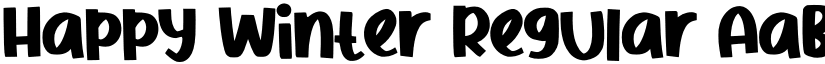 Happy Winter Regular font