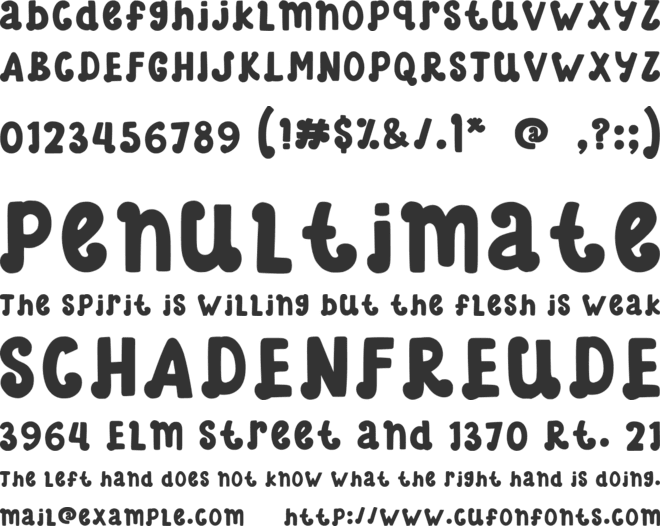 Cookies Santa font preview